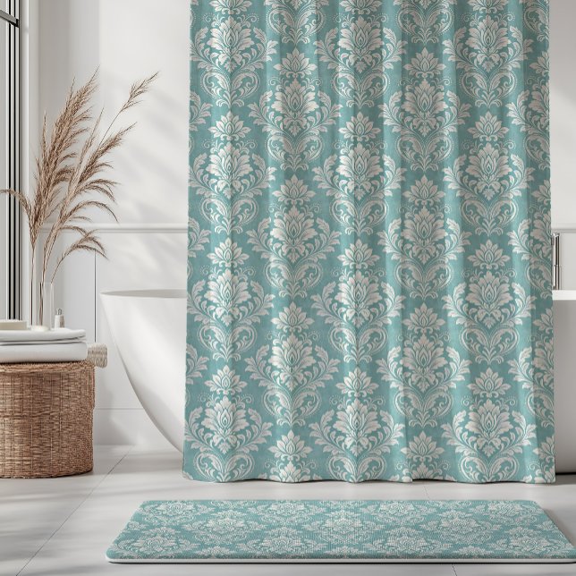 Vintage Damask Pattern Turquoise Botanical (Creator Uploaded)