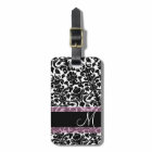 Vintage Damask Pattern with Monogram
