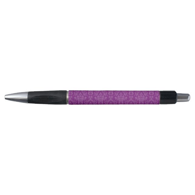 Vintage Damask Purple Pattern Pen (Front)