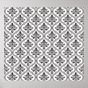 Vintage Damask Seamless Classic Design Poster