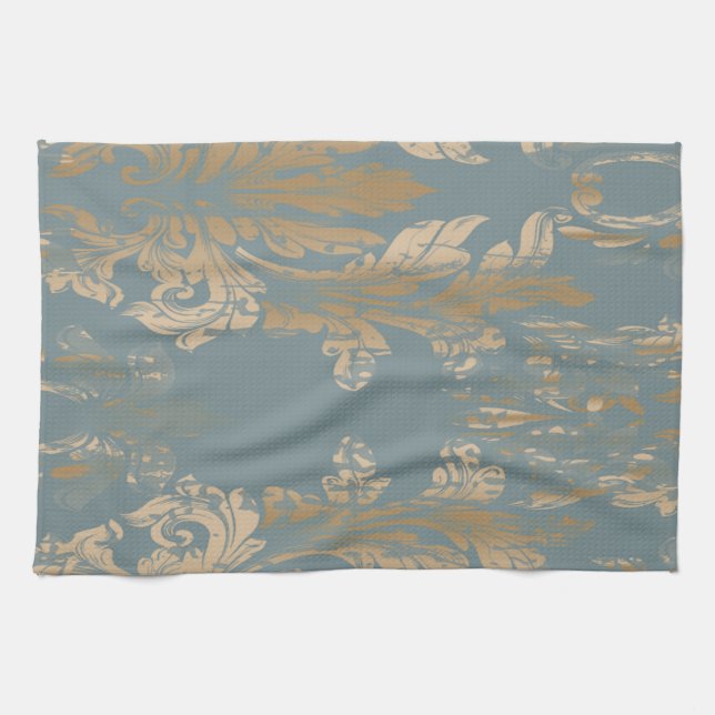  Vintage Damask , Swirls Bath  Kitchen Towel (Horizontal)