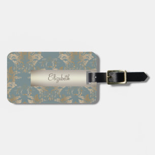 Vintage Damask, Swirls  Luggage Tag