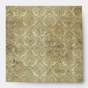 Vintage Damask Wedding Invitation Envelope