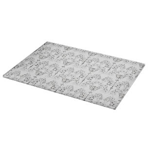Vintage Damasks Wallpaper - black + your backgr. Cutting Board