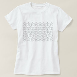 Vintage Damasks Wallpaper - black + your backgr. T-Shirt