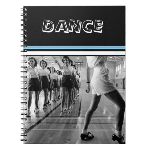 Vintage Dance Class One Subject Photo Notebook