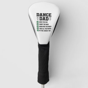 Vintage Dance Dad Checklist Shirt Design_1 Golf Head Cover