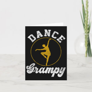 Vintage Dance Grampy Dance Lover Fathers Day Premi Card