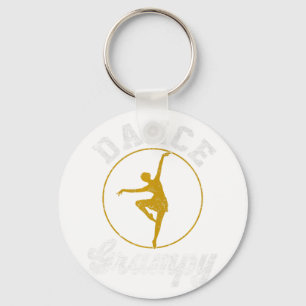 Vintage Dance Grampy Dance Lover Fathers Day Premi Keychain