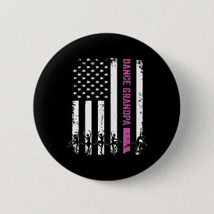Vintage Dance Grandpa Flag Usa Love Dancer_dancing 2 Inch Round Button