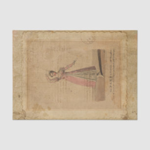 Vintage Dancer Collage Tissue Paper