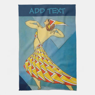 Vintage Dancer Kitchen Towel