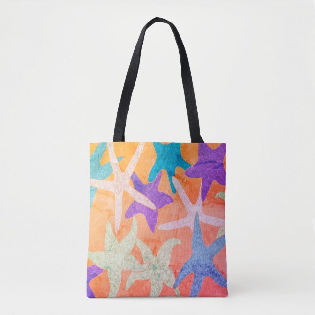 Vintage Dancing Starfish Tote Bag (Front)