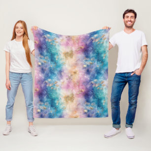 Vintage Dandelion Abstract Pattern (2) Fleece Blanket