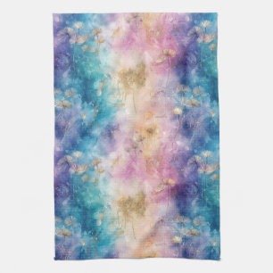 Vintage Dandelion Abstract Pattern (2) Kitchen Towel