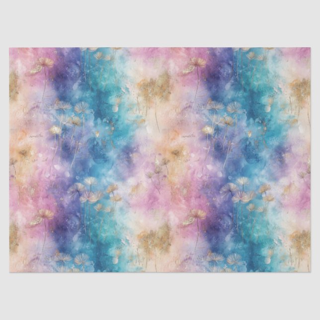 Vintage Dandelion Abstract Pattern (2) Tissue Paper (Front)