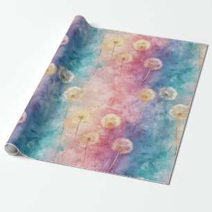 Vintage Dandelion Abstract Pattern (3) Wrapping Paper