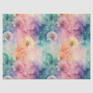 Vintage Dandelion Abstract Pattern (5) Tissue Paper