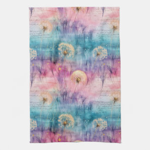 Vintage Dandelion Abstract Pattern (6) Kitchen Towel