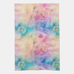 Vintage Dandelion Abstract Pattern (7) Kitchen Towel