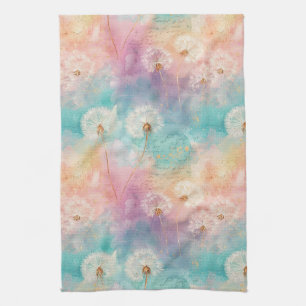 Vintage Dandelion Abstract Pattern (8) Kitchen Towel