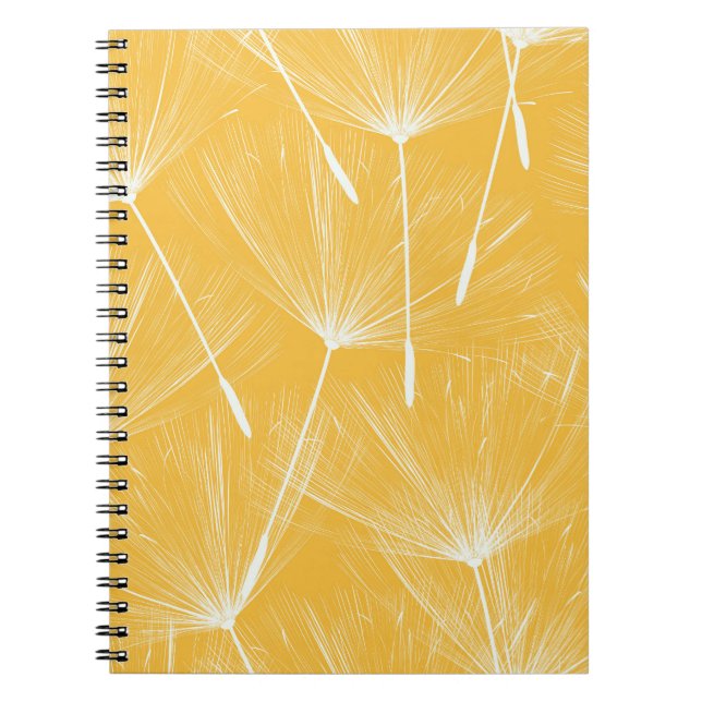 Vintage Dandelions: Seamless Pattern Notebook (Front)