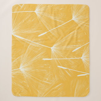 Vintage Dandelions: Seamless Pattern Sherpa Blanket
