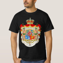 Vintage Danish Royal Coat of Arms of Denmark