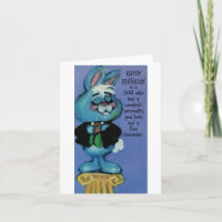 Vintage Dapper Rabbit Birthday For Son