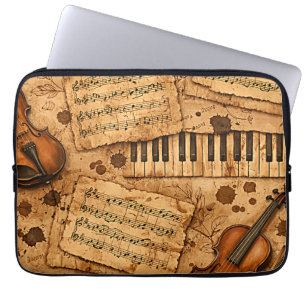 Vintage Dark Academia Aesthetic Patterns Laptop Sleeve