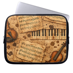 Vintage Dark Academia Aesthetic Patterns Laptop Sleeve
