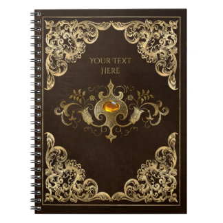 Vintage Dark Academia Book Cover Notebook