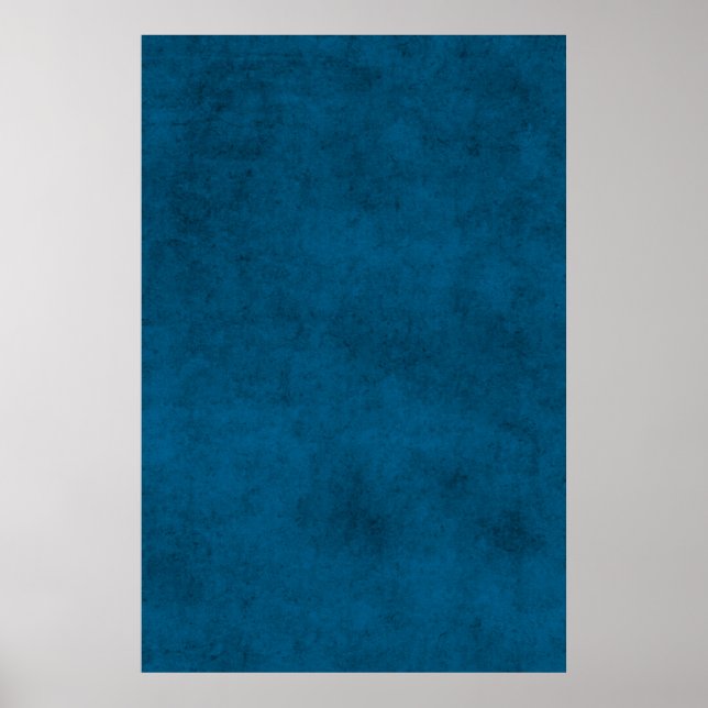 Vintage Dark Blue Paper Parchment Personalized Poster (Front)