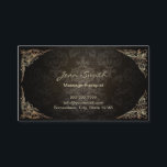 Vintage Dark Damask Massage Therapist Business Card<br><div class="desc">Vintage Dark Damask Massage Therapist Business Cards.</div>