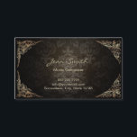 Vintage Dark Damask Music Composer Business Card<br><div class="desc">Vintage Dark Damask Music Composer Business Cards.</div>