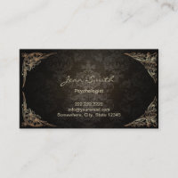 Vintage Dark Damask Psychologist