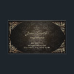 Vintage Dark Damask Stage Director Business Card<br><div class="desc">Vintage Dark Damask Stage Director Business Cards.</div>