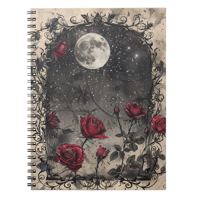 Vintage Dark Gothic Notebook (Front)