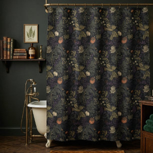 Vintage Dark Moody Floral William Morris