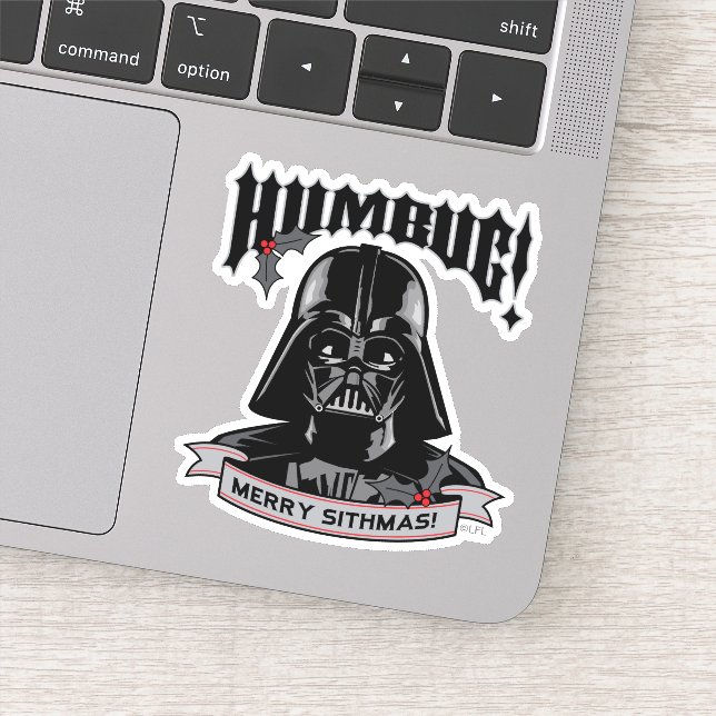 Vintage Darth Vader "Humbug! Merry Sithmas!" (Detail)