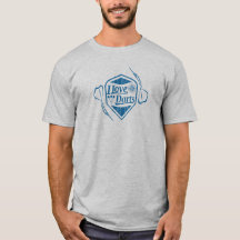 Vintage Darts Apparel I Love Darts Blue