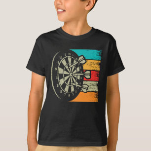 Vintage Darts Dartboard Bullseye Arrow Dart Lovers T-Shirt