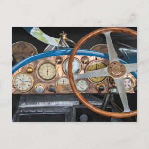Vintage Dashboard Postcard