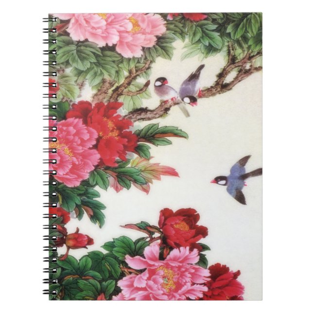 Vintage Dawn Of Spring Japanese Artwork Notebook (Front)