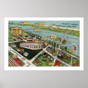 Vintage Daytona Beach 16x24 Poster Imprimer