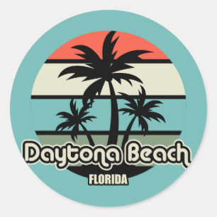 Vintage Daytona Beach Classic Round Sticker