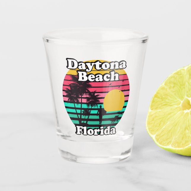 Vintage Daytona Beach Florida Shot Glass (Front)