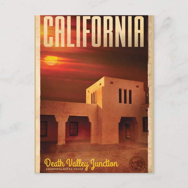 Vintage Death Valley Junction Travel Postcard (Front)