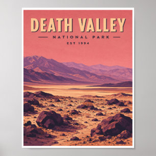 Vintage Death Valley National Park Travel Poster