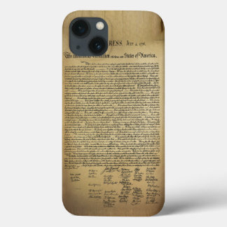 Vintage Declaration of Independence iPhone 13 Case